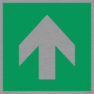 E907 Safe condition: Up / forwards arrow (90 deg supplimentary)